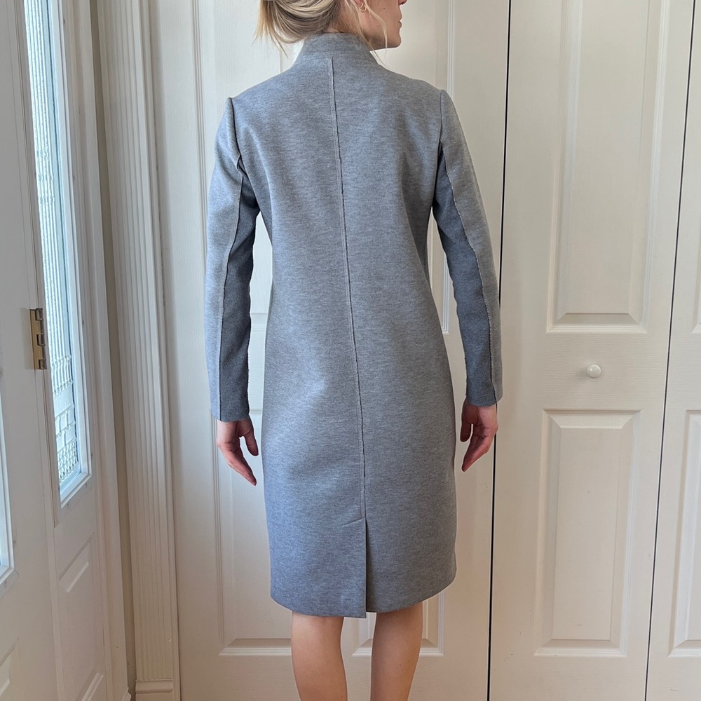 Simons — ONLY — Grey Trench Coat - Picture 3 of 8